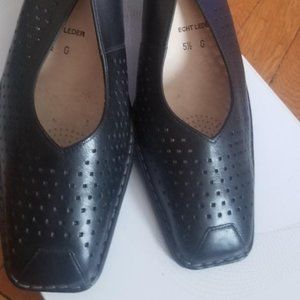 New ARA ECHT LEDER RELAX FLEX Leather Black 5.5 G Perforated women shoes Germany